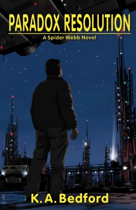 Paradox Resolution (A Spider Webb Novel) cover art by Martin Pasco