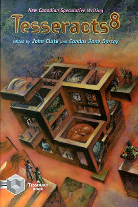 Tesseracts 08 (New Canadian Speculative Writing) cover art by Mitchell Stuart