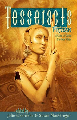 Tesseracts 15 (A Case of Quite Curious Tales) cover art by Michael Oswald