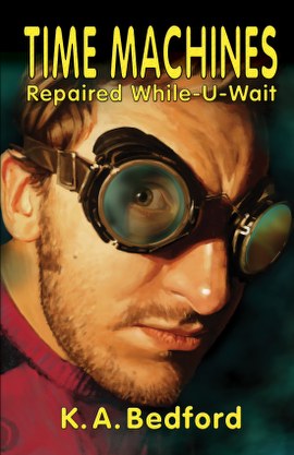Time Machines Repaired While-U-Wait (A Spider Webb Novel) cover art by Rachel Haupt